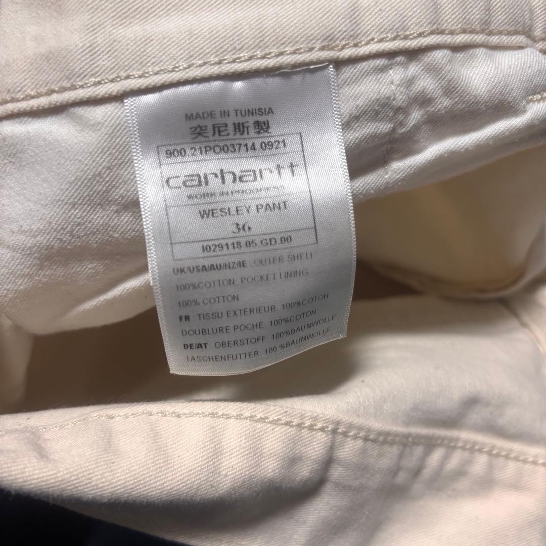 carhartt wip wesley pant オフホワイト 生成り
