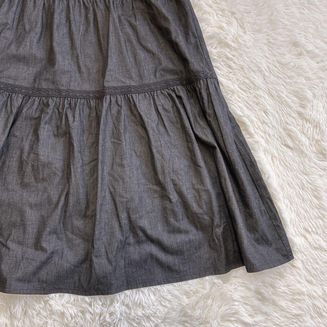 美品✨完売品 インゲボルグ ライトオンスデニムワンピース フレア 24SS