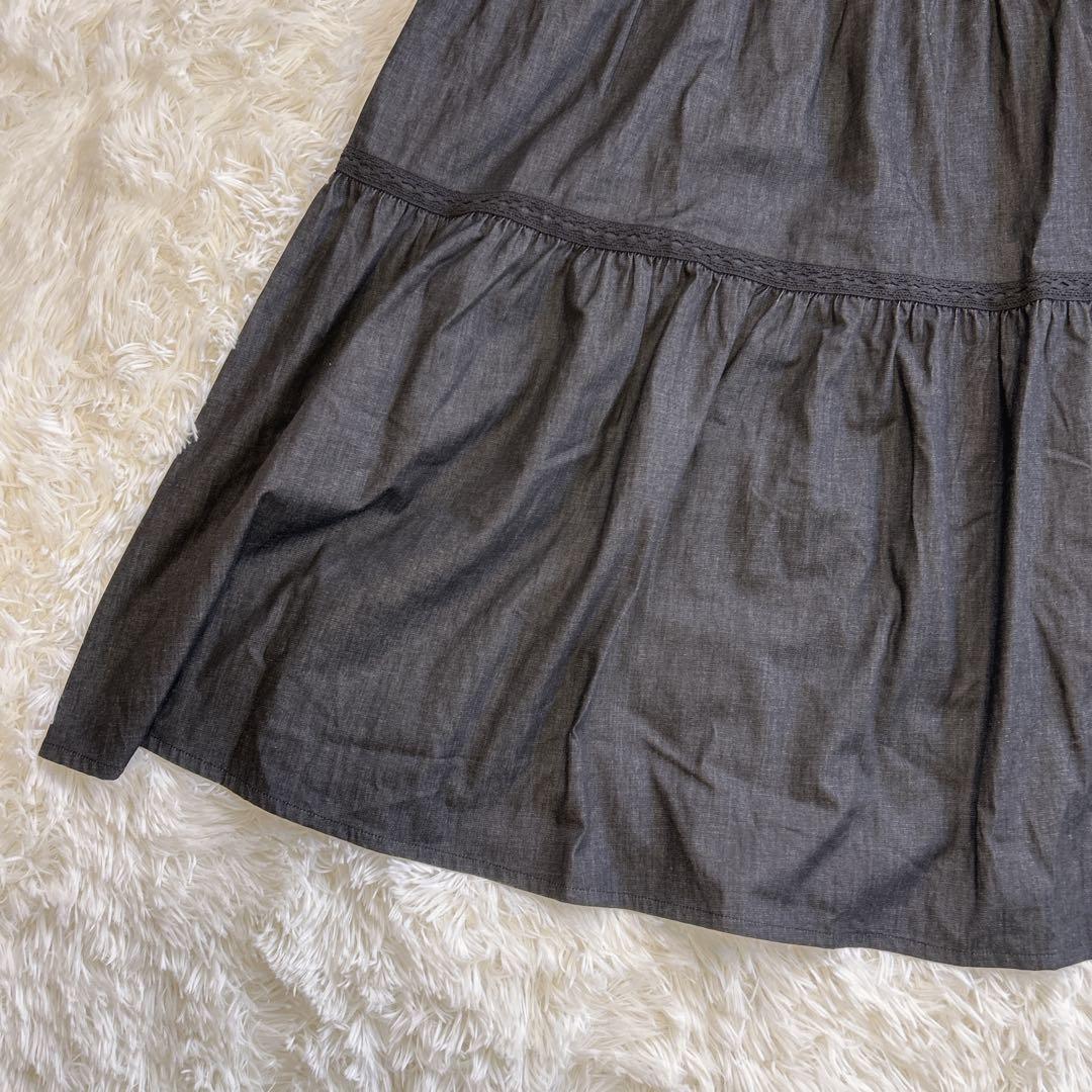 美品✨完売品 インゲボルグ ライトオンスデニムワンピース フレア 24SS