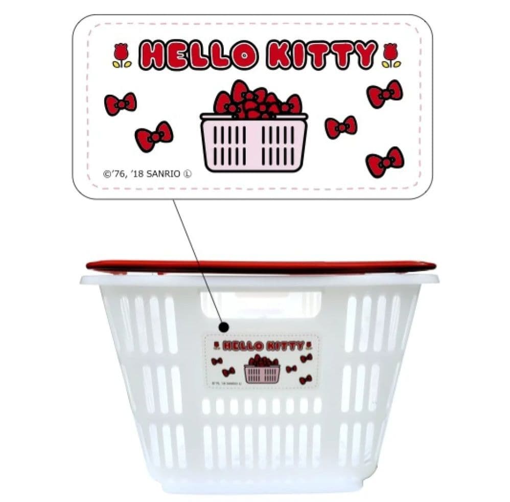 ハローキティ　マイバスケット　33L　ホワイト　グレー　2個セット　新品