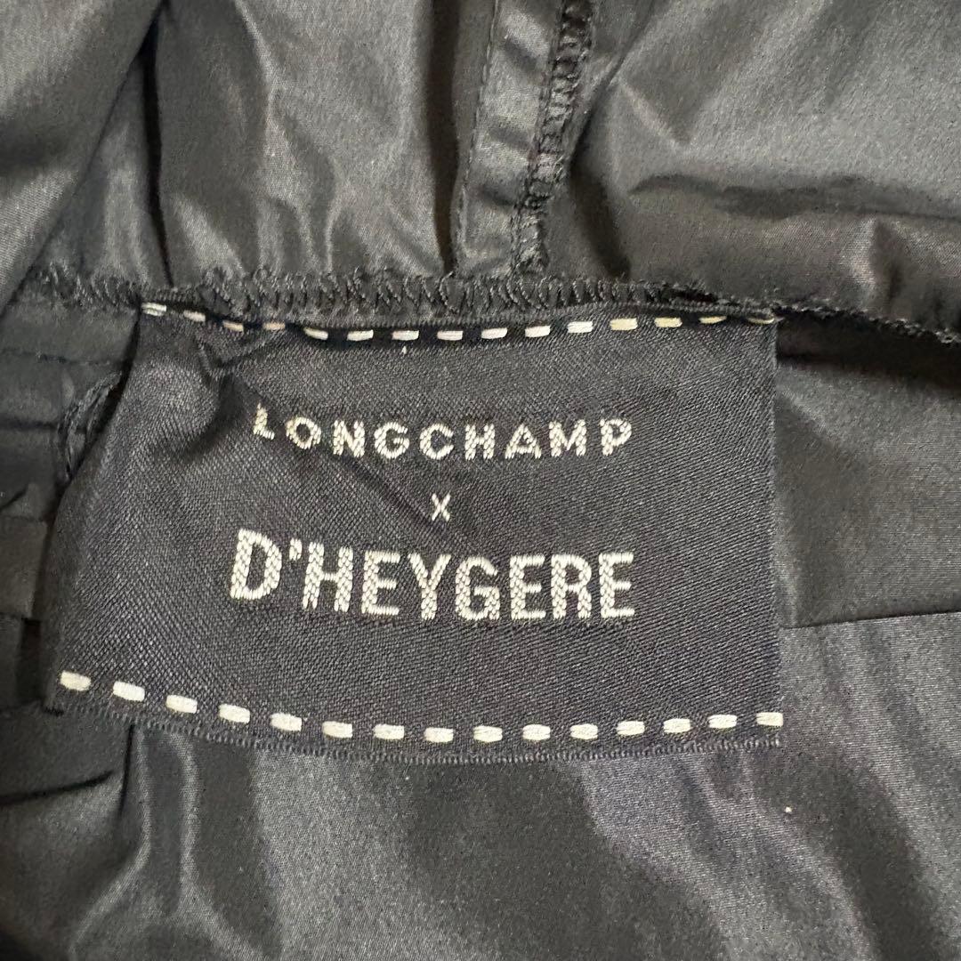 【J18】LONGCHAMP × D’HEYGERE レインポンチョ　ブラック