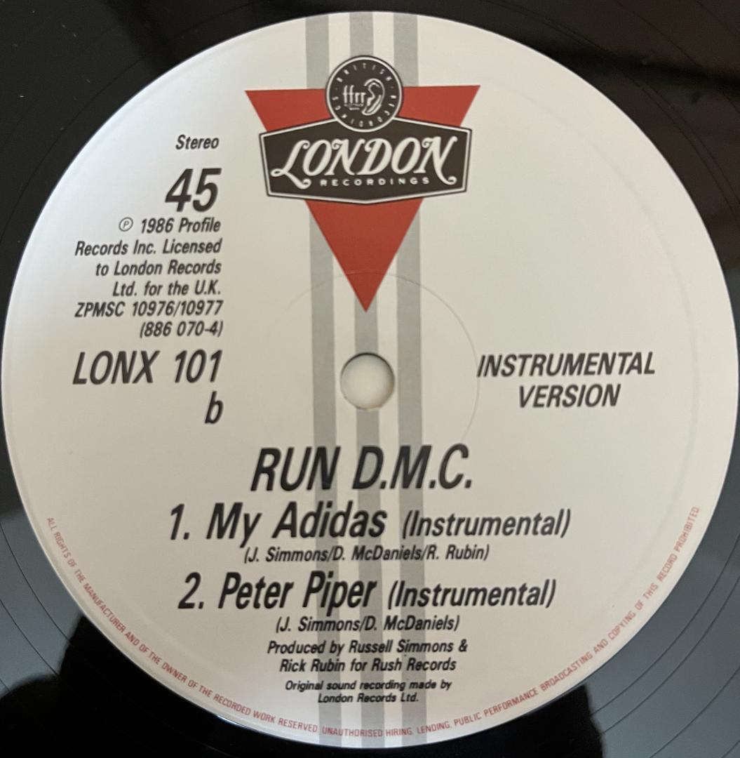 洋楽 Run DMC / My Adidas / Peter Piper