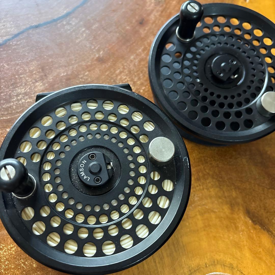Lamson フライリール 4 ケース付き　予備スプール付き