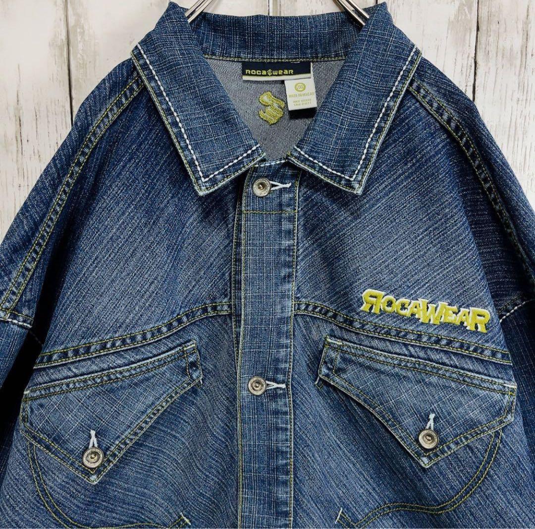 ROCA WEAR HIPHOP B系 ハンティング型 デニムジャケット