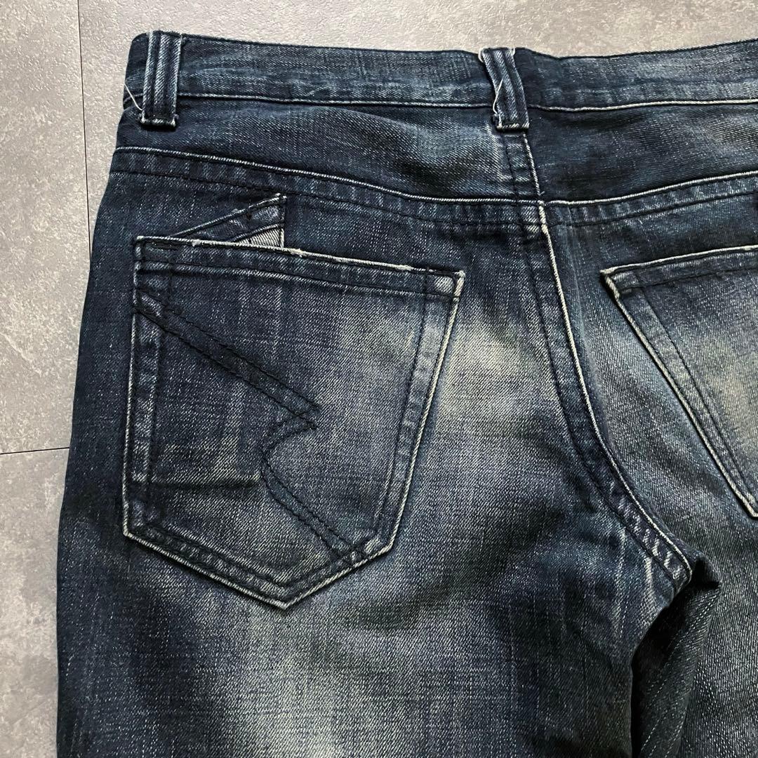 パンツ 00s semantic design gimmick flared denim
