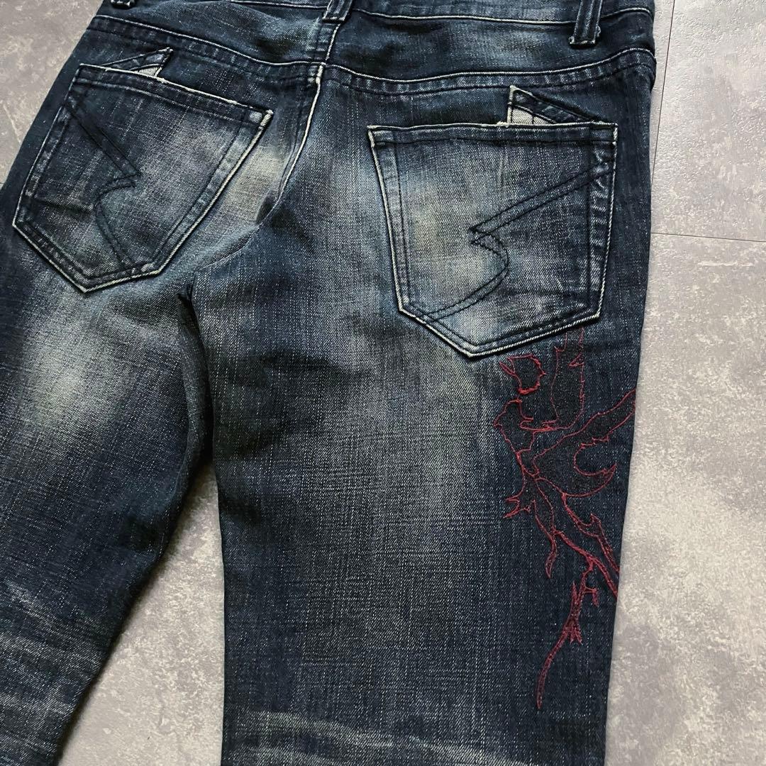 パンツ 00s semantic design gimmick flared denim