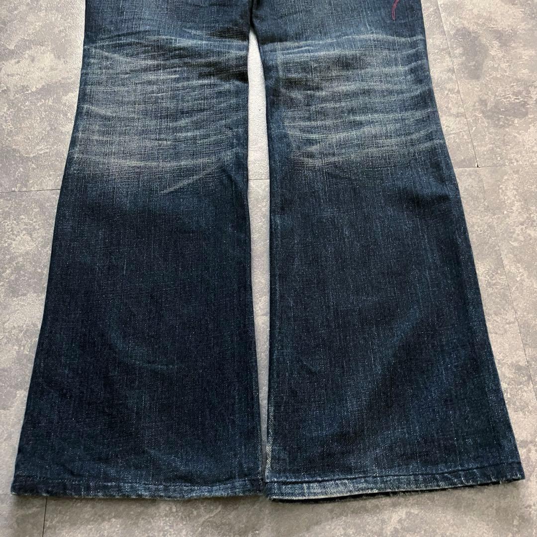 パンツ 00s semantic design gimmick flared denim