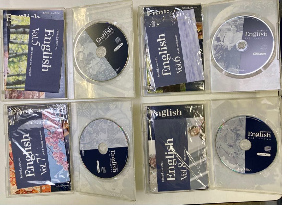 スピードラーニング English 英会話 CD 全48巻セット　CDプレーヤー