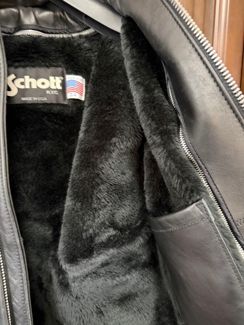 ⭐️セール中⭐️Schott ショット 641 シングルライダース レザー 黒