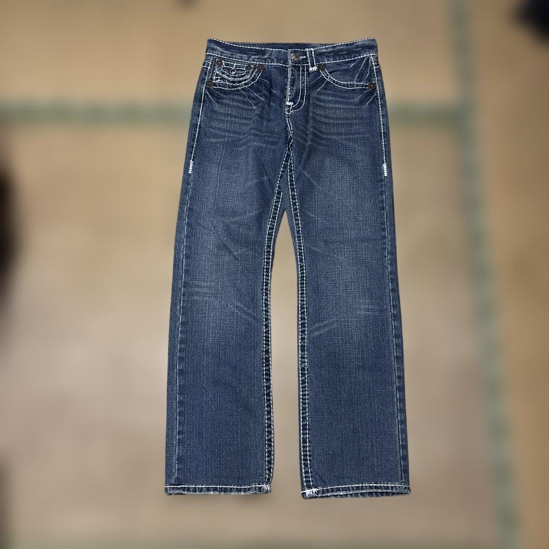 メ*リ様 io着用　true religion 太ステッチ　デニム　激レア　大人