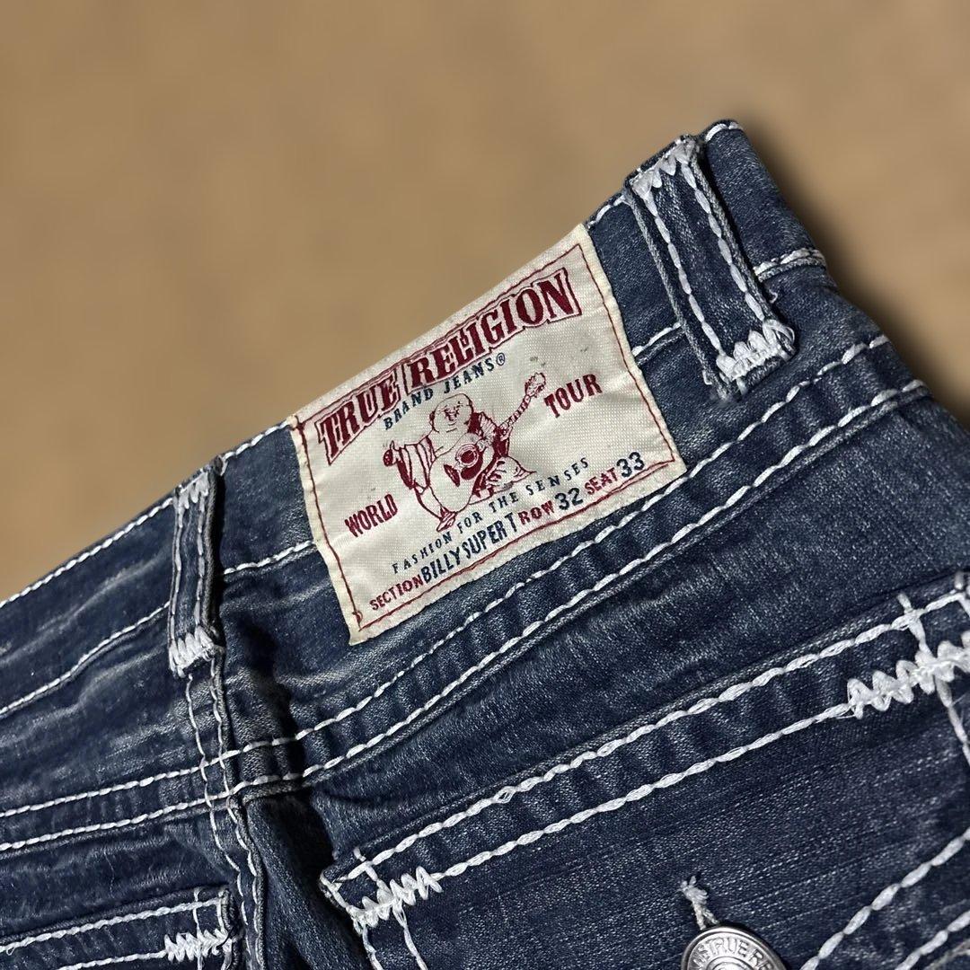 メ*リ様 io着用　true religion 太ステッチ　デニム　激レア　大人