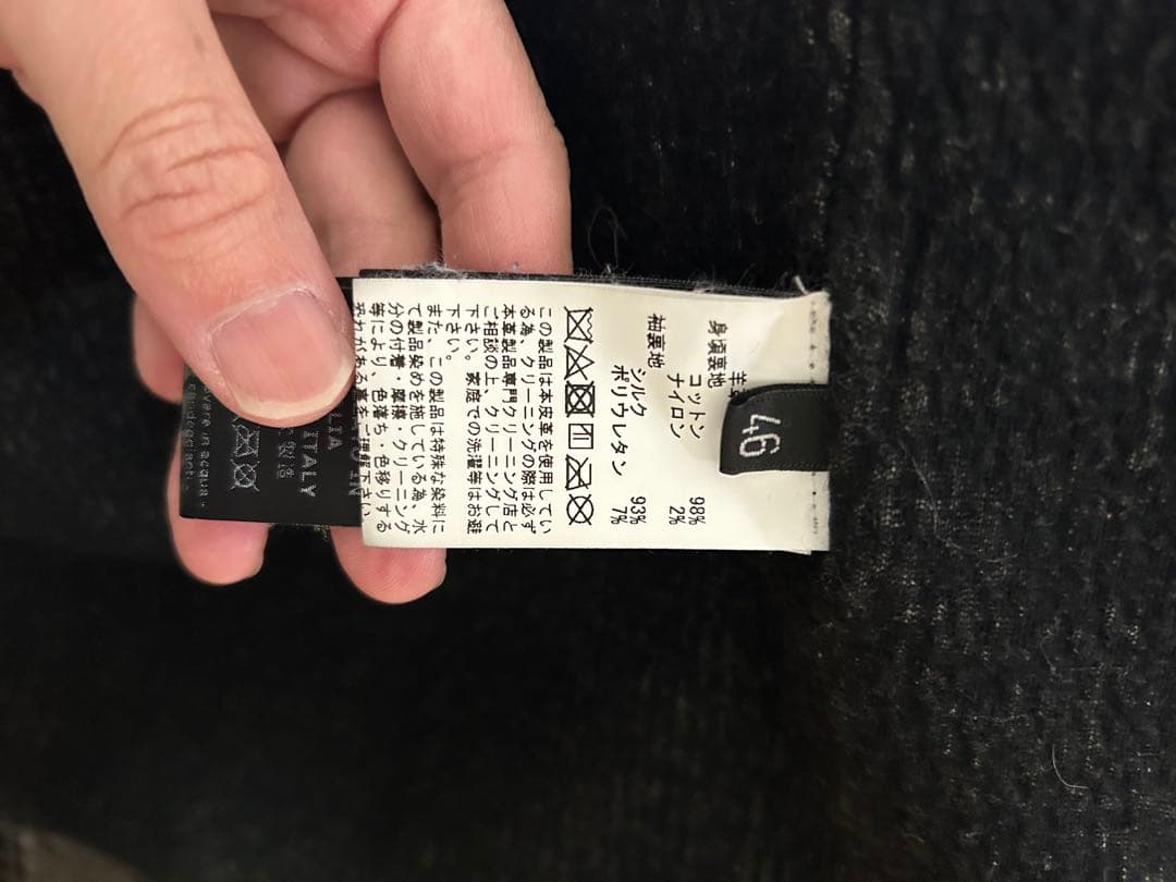 今月まで　Giorgio Brato ブラックレザーライダースジャケット　46