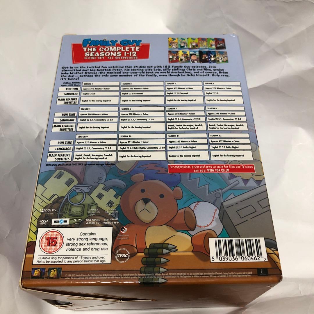 [海外版DVD] Family Guy Seasons 1-12
