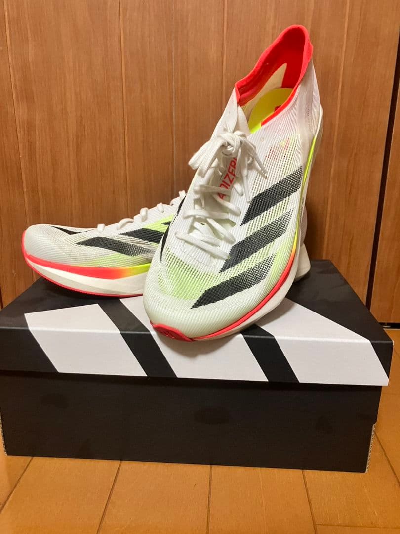 adizero タクミセン10 ホワイト/イエロー/レッド