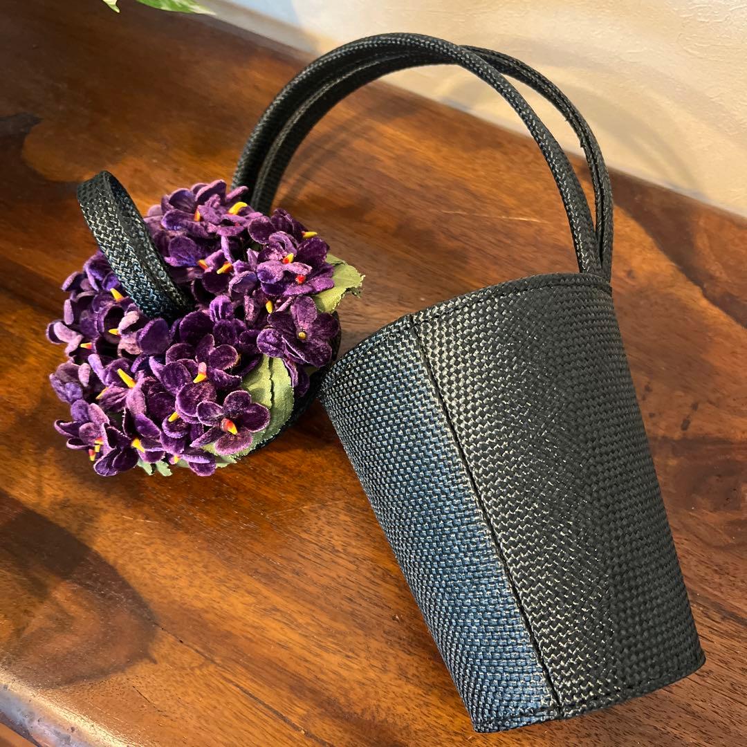 Lulu Guinness バスケット型 フラワーアレンジメントパーティーバッグ