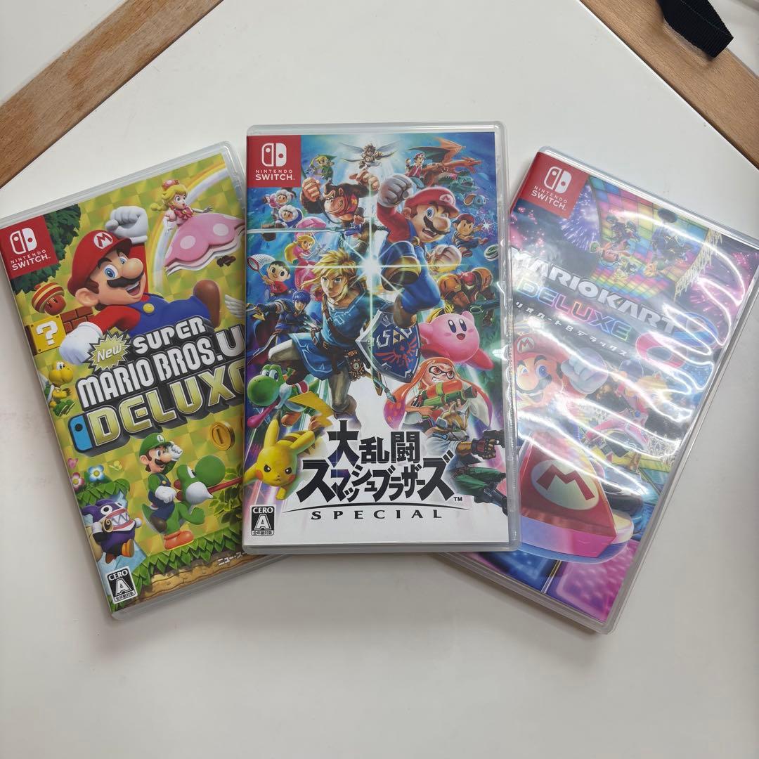 NintendoSwitch ゲームカセット マリオ スマブラ