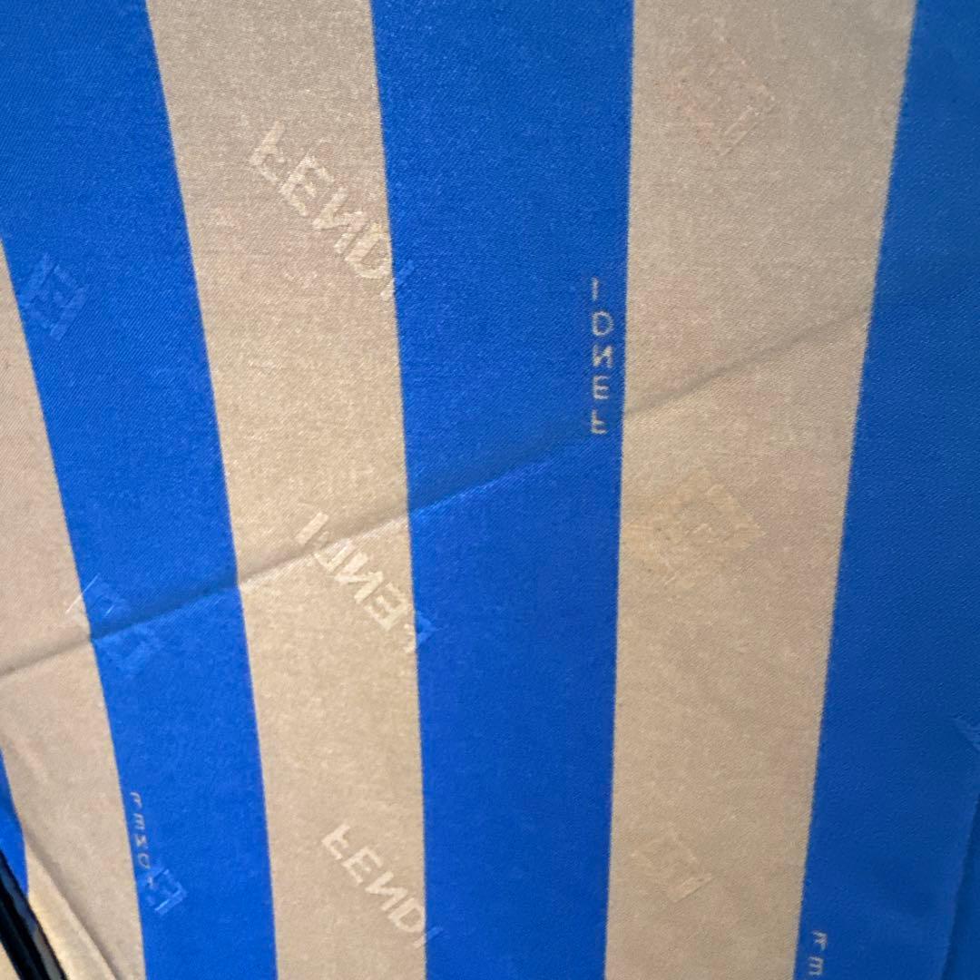 FENDI 折りたたみ傘 ネイビーブラウン
