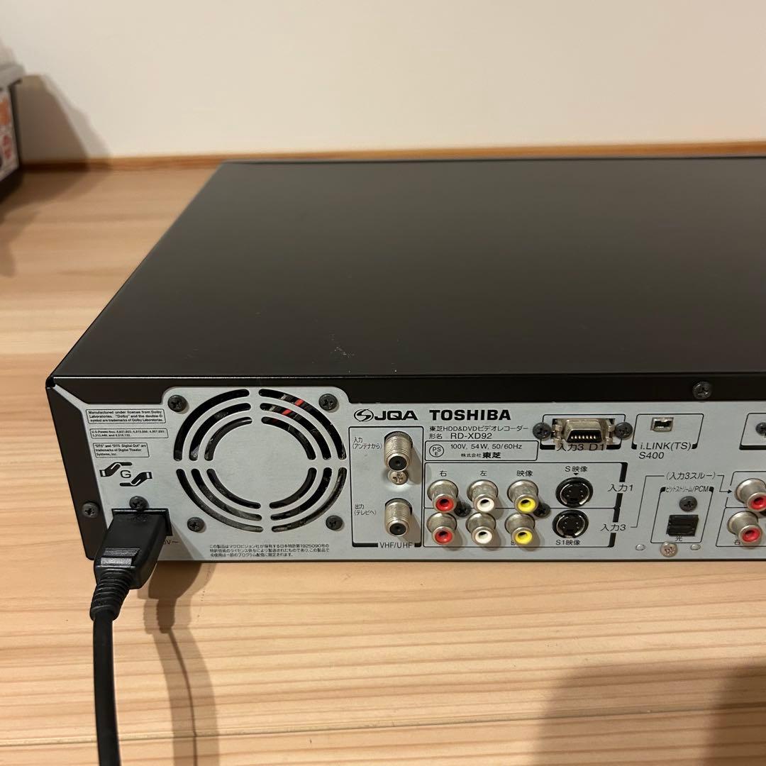 TOSHIBA 東芝 HDD&DVDビデオレコーダー RD-XD92