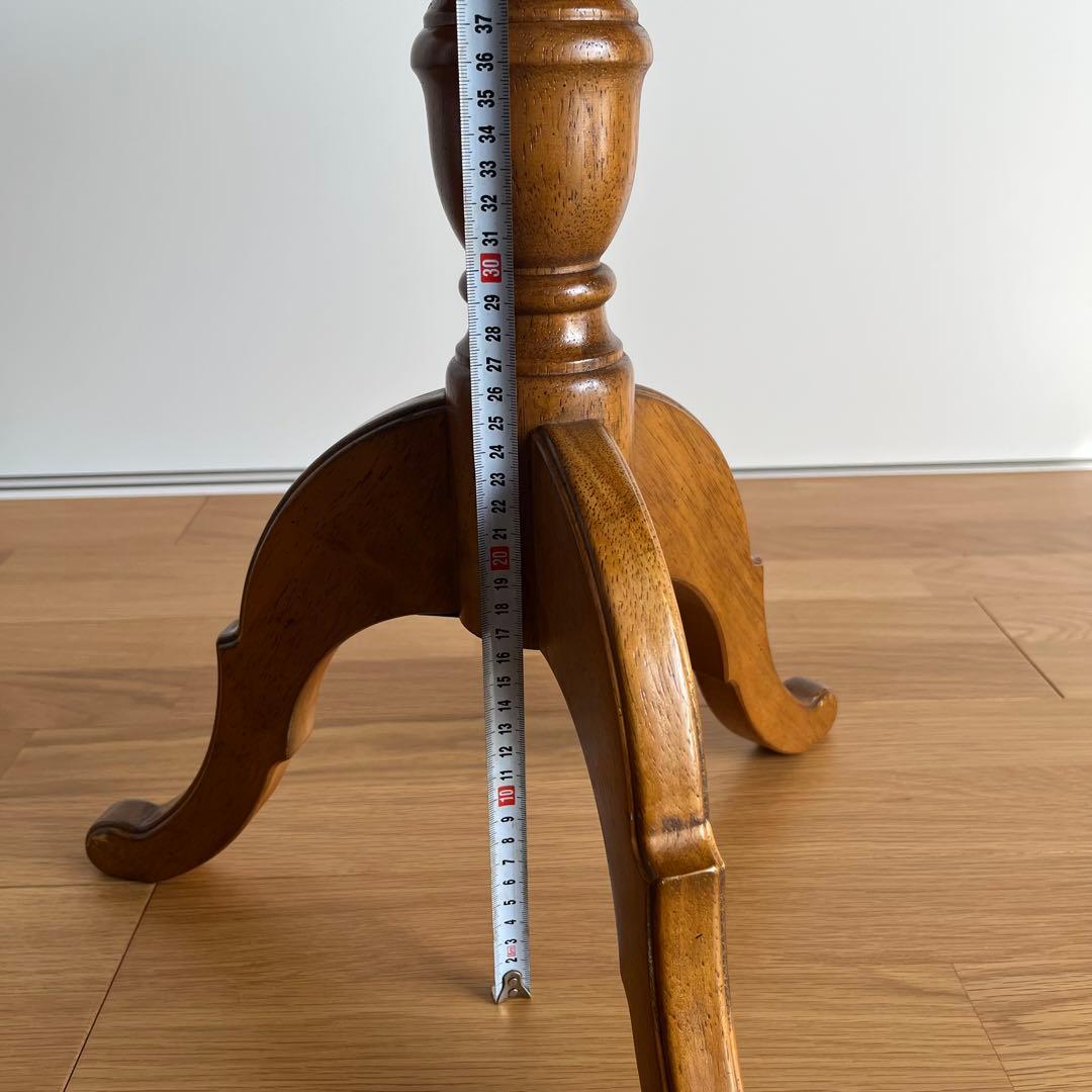 カリモク　ラウンドテーブル　猫脚　リペア品　カリモク家具