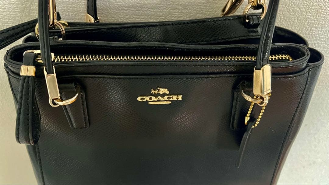 値下げ❗️卒業入学式‼️COACH コーチ 2WAY ハンドバッグ レザー ブラック