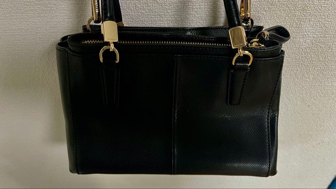 値下げ❗️卒業入学式‼️COACH コーチ 2WAY ハンドバッグ レザー ブラック