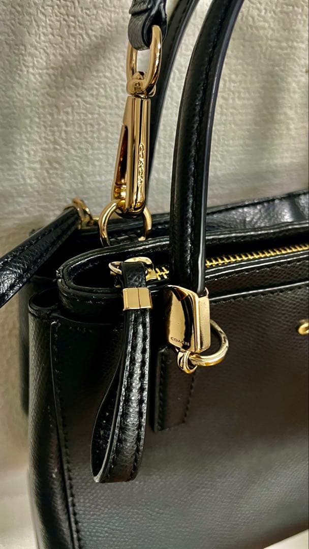 値下げ❗️卒業入学式‼️COACH コーチ 2WAY ハンドバッグ レザー ブラック