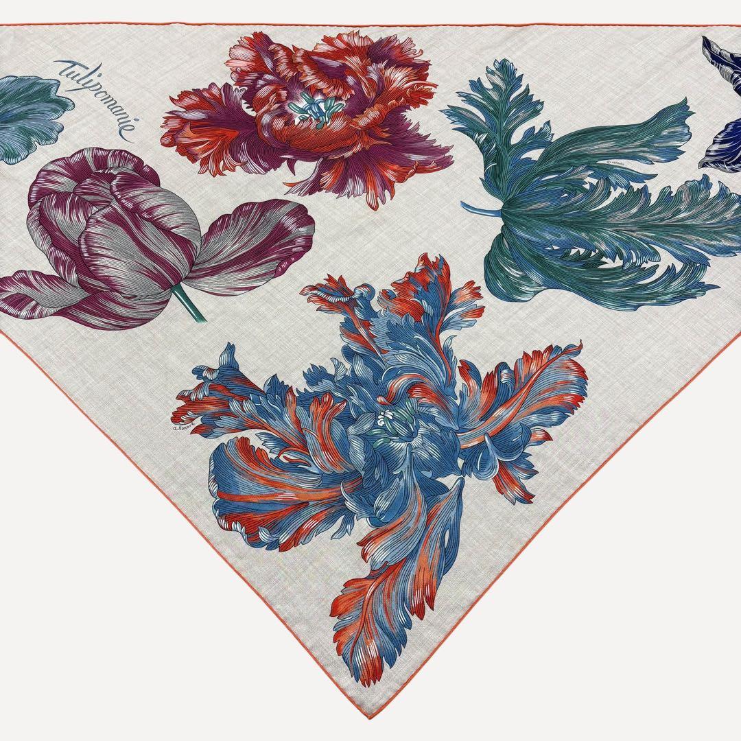 HERMES トライアングルジェアン チューリップマニア Tulipomanie