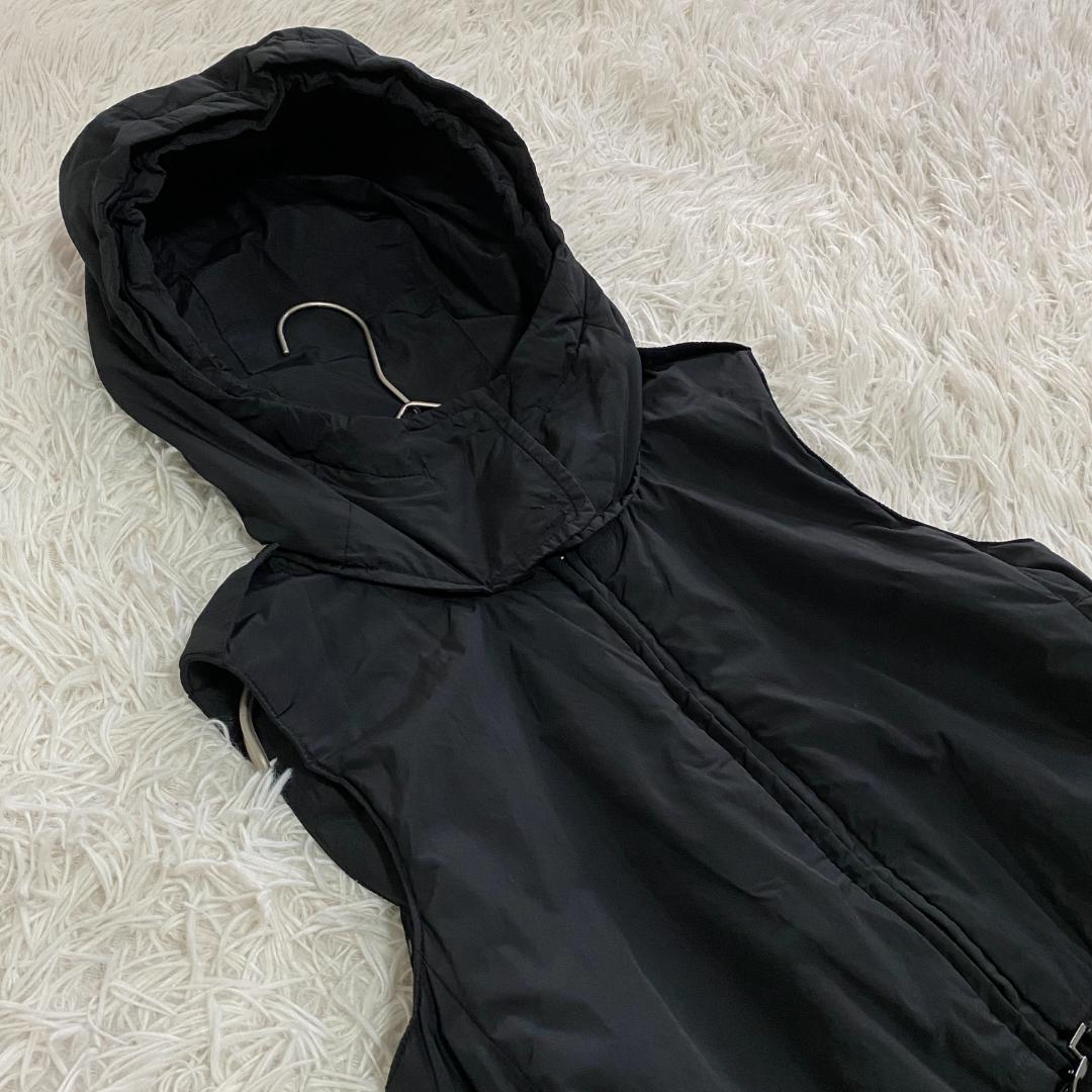 エスマックスマーラ/S MaxMara【M】フード付ベスト ベルト付