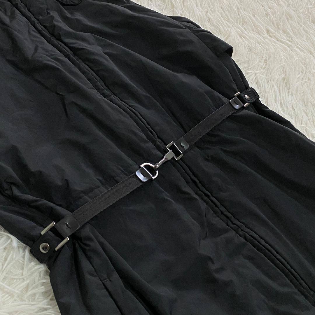 エスマックスマーラ/S MaxMara【M】フード付ベスト ベルト付