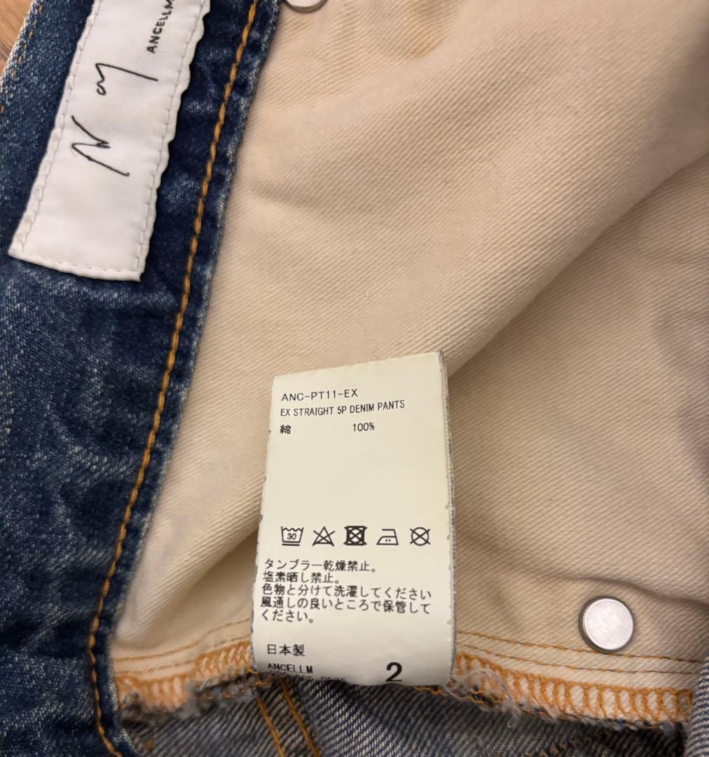 パンツ ANCELLM EX STRAIGHT 5P DENIM PANTS