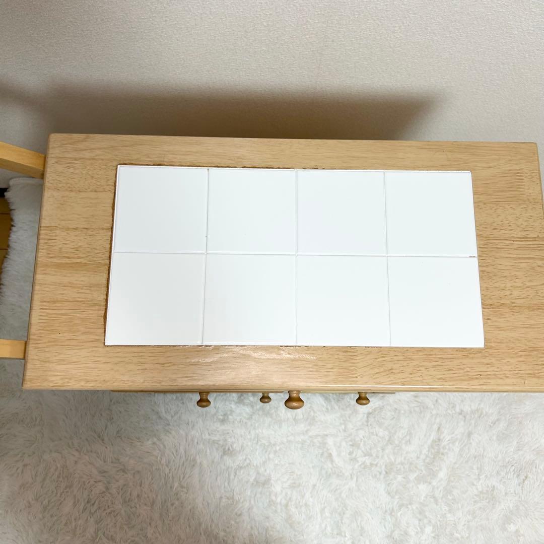 キッチンワゴン タイルトップワゴン キッチンワゴン キャスター付き
