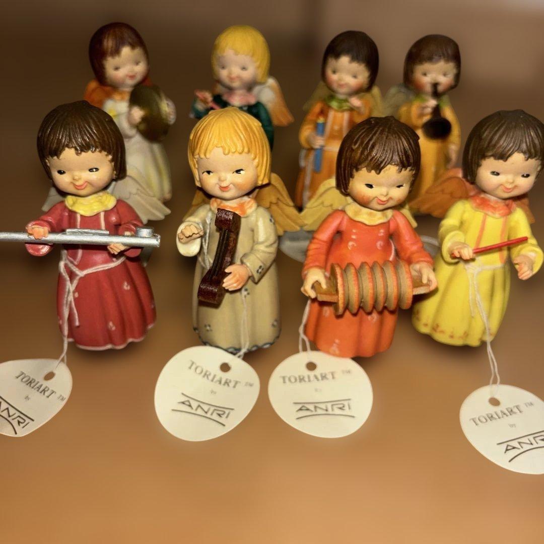 アンリ人形　音楽隊15体セットタグ付き　アンリ　ANRI　イタリア　高さ9ｃｍ