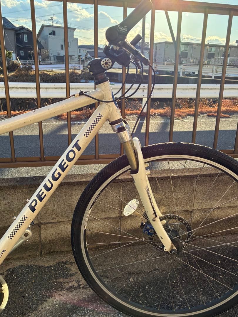 マウンテンバイク 26インチ ホワイト PEUGEOT ディスクブレーキ