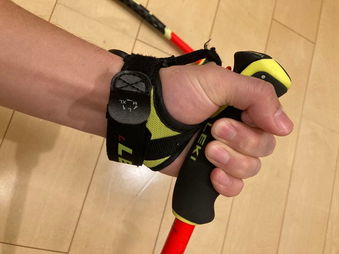 LEKI GSポール アルミストック　ストラップ付き