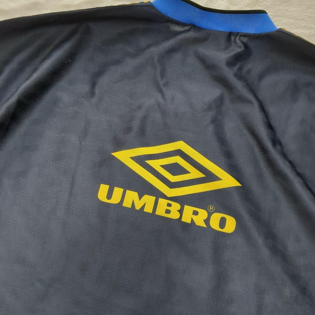 【90s！UK製】vintage UMBRO ゲームシャツ M サッカー 青