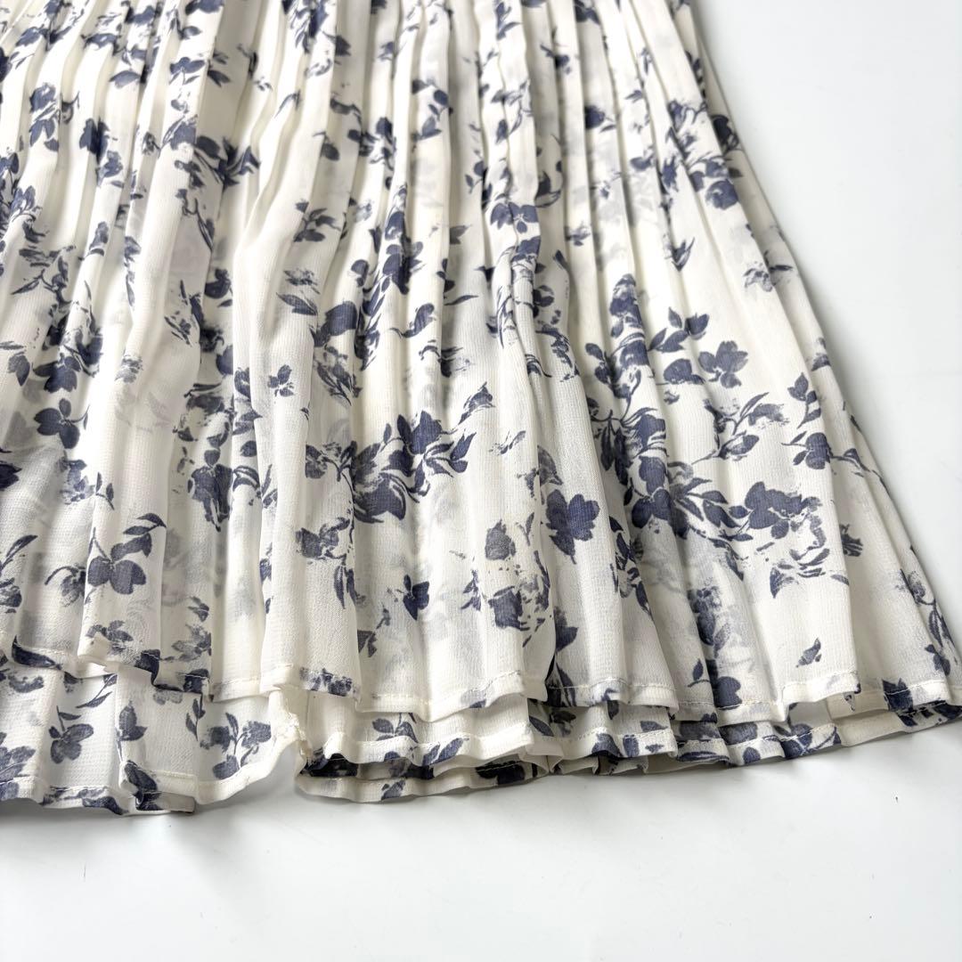【美品】SNIDEL 24AW Sustainaプリーツプリントワンピース