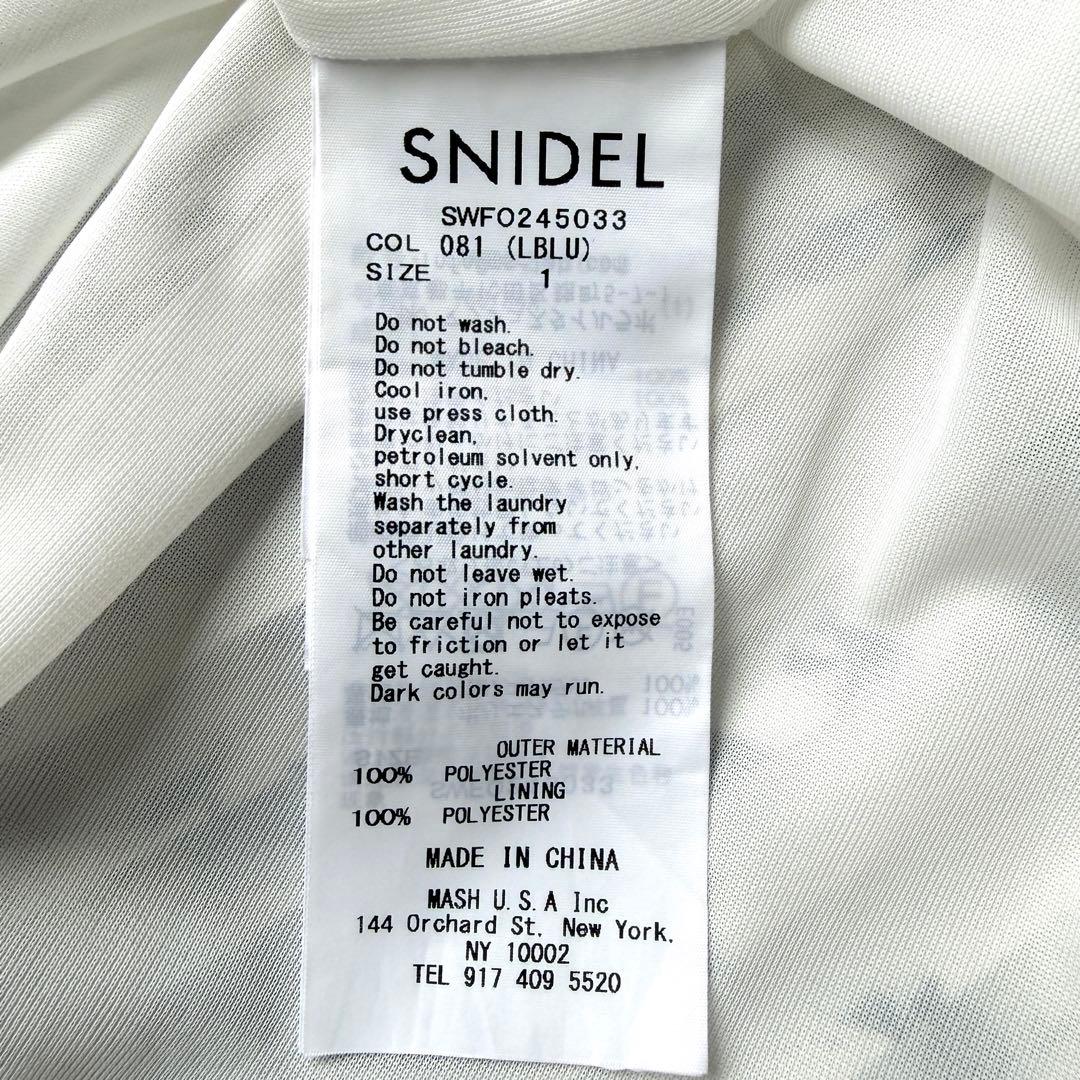 【美品】SNIDEL 24AW Sustainaプリーツプリントワンピース