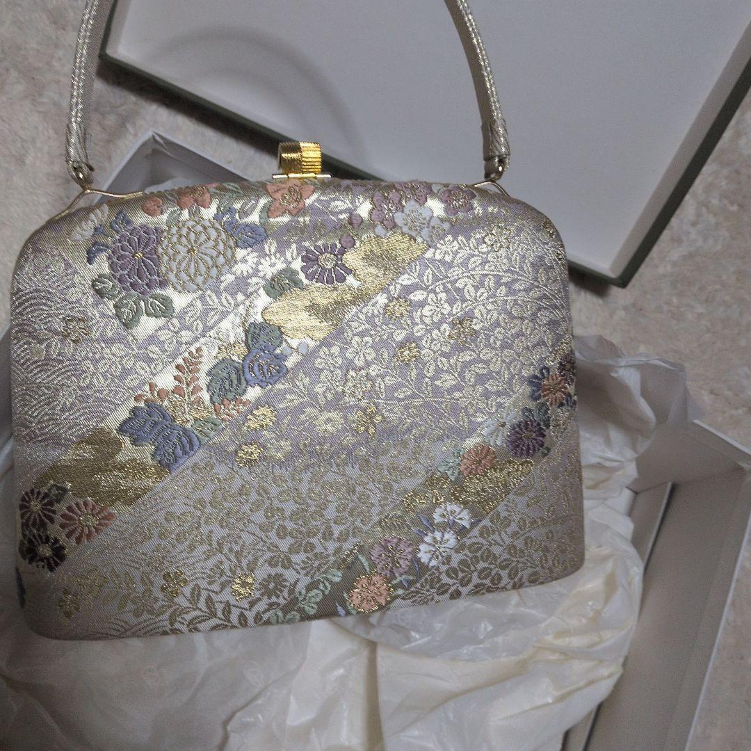 花柄刺繍 和装用バッグ