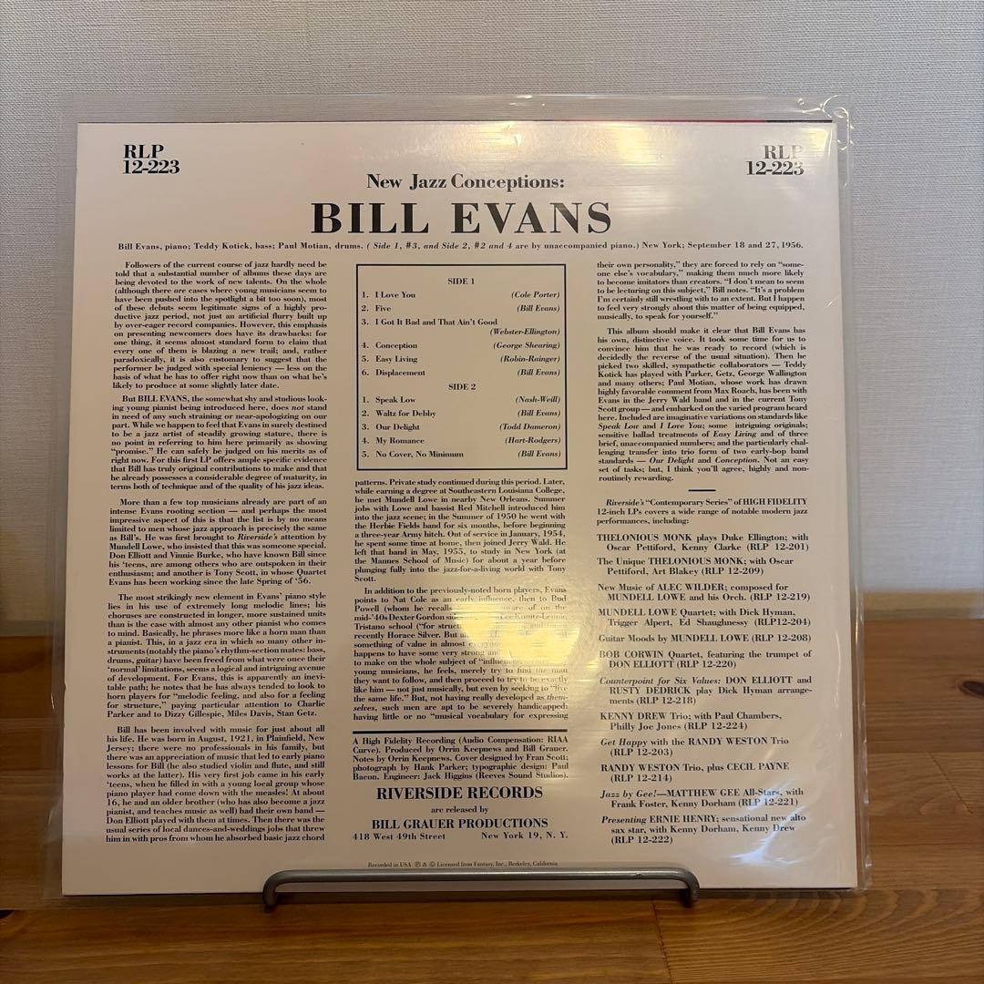 洋楽 US Bill Evans New Jazz Conceptions