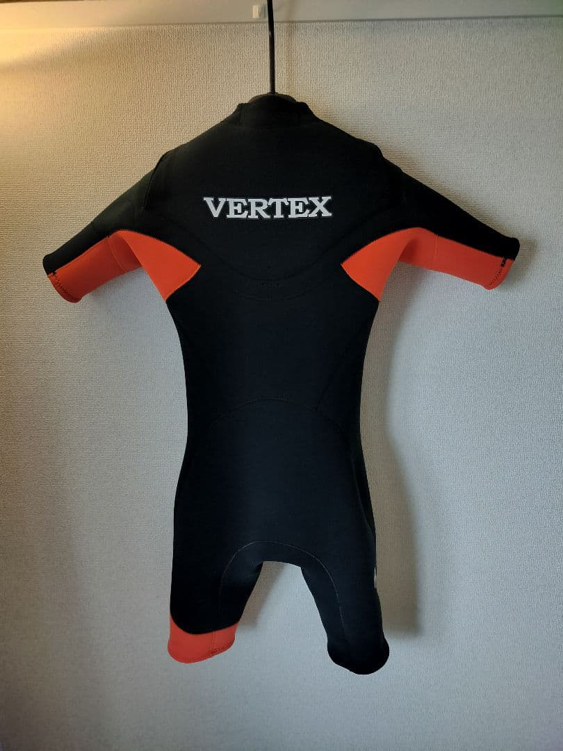 VERTEX スプリングウェットスーツ 黒/オレンジ
