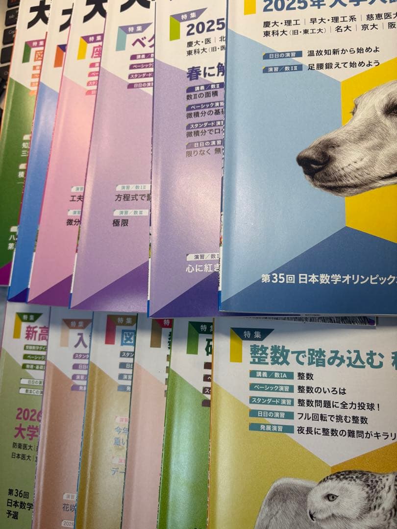 大学への数学 2025〜2026 駿台 代ゼミ 東進 河合塾 東京出版 数学