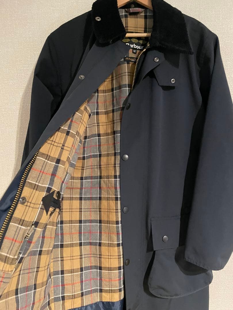 Barbour BORDER 2レイヤー ネイビー 38(L)