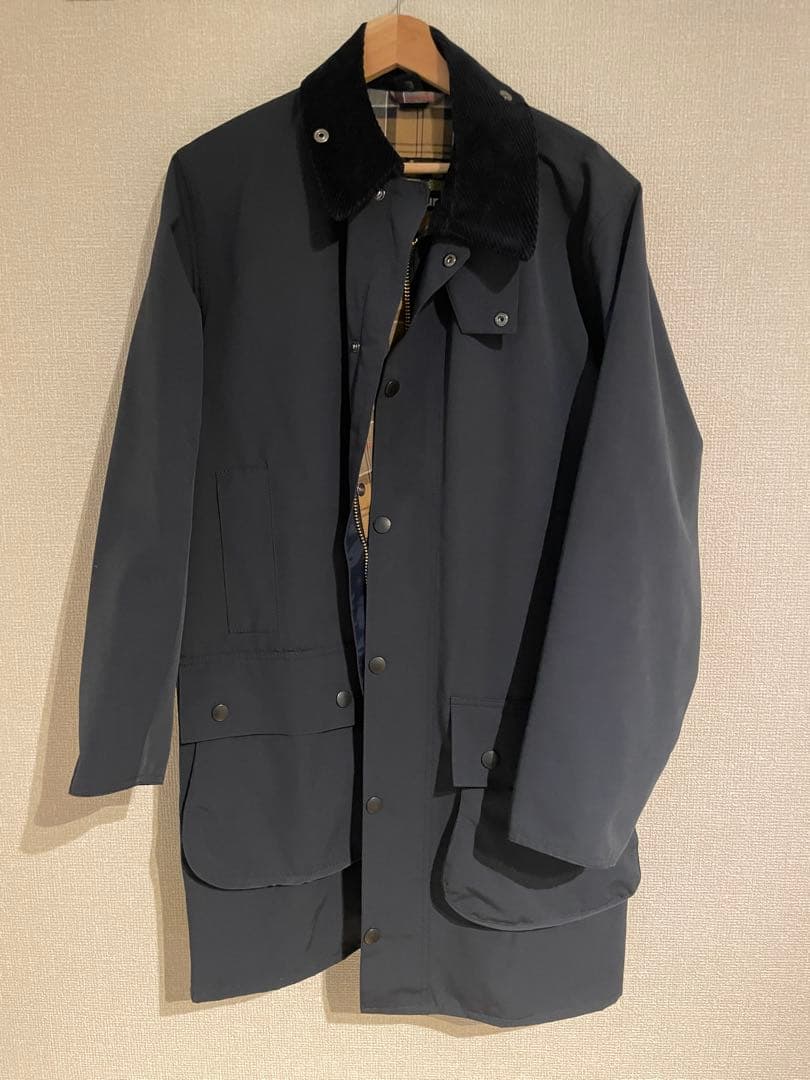 Barbour BORDER 2レイヤー ネイビー 38(L)