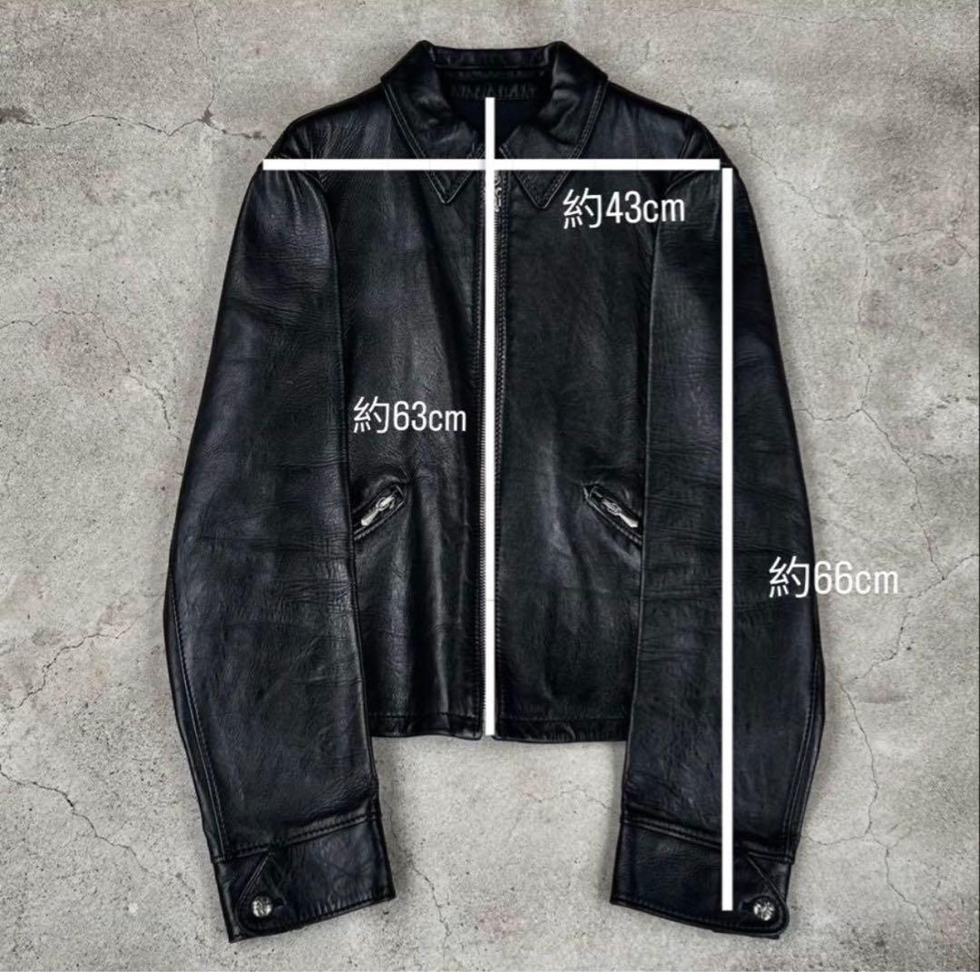 本人期 “GIANNI VERSACE” real leather JKT