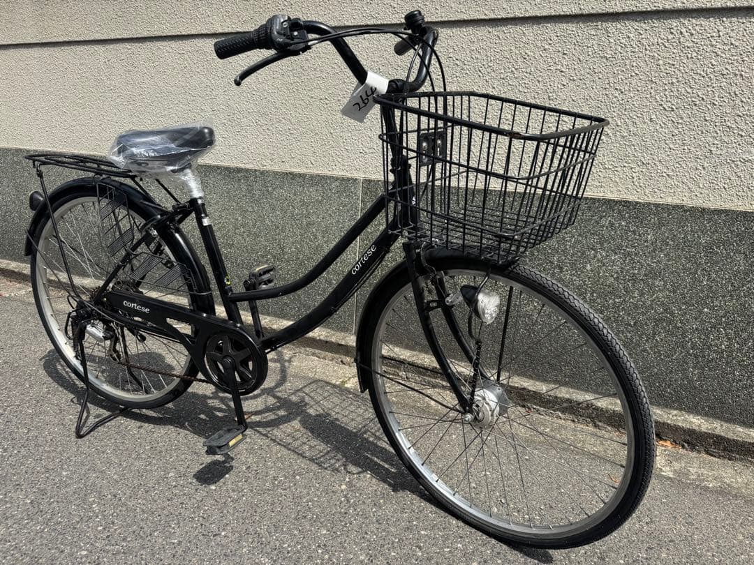 264番　全車両格安販売‼️ 26インチ オートライト　変速　シティサイクル