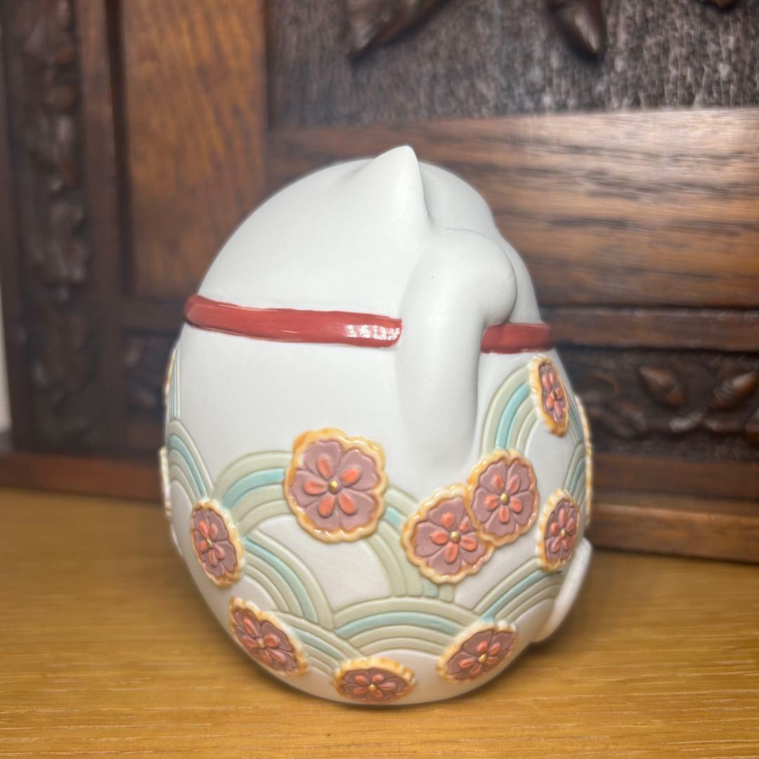 リヤドロ LLADRO　招き猫　人形　置物　縁起物　仕事運