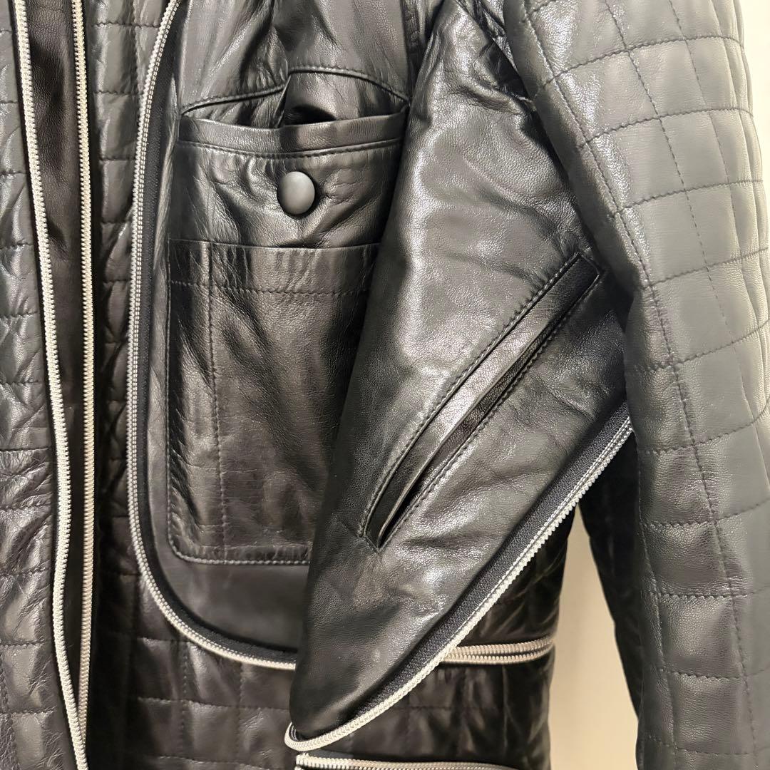 【希少】issey イッセイミヤケ キルティング レザージャケット