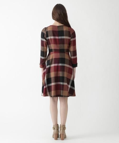 【美品】【BLUE LABEL CRESTBRIDGE】ウールビエラワンピース