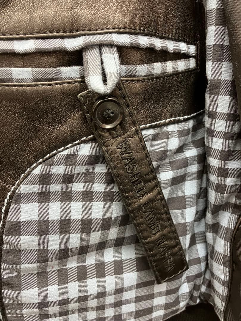 べ*け様 ボス HUGO BOSS レザー ジャケット サイズ M~L相当
