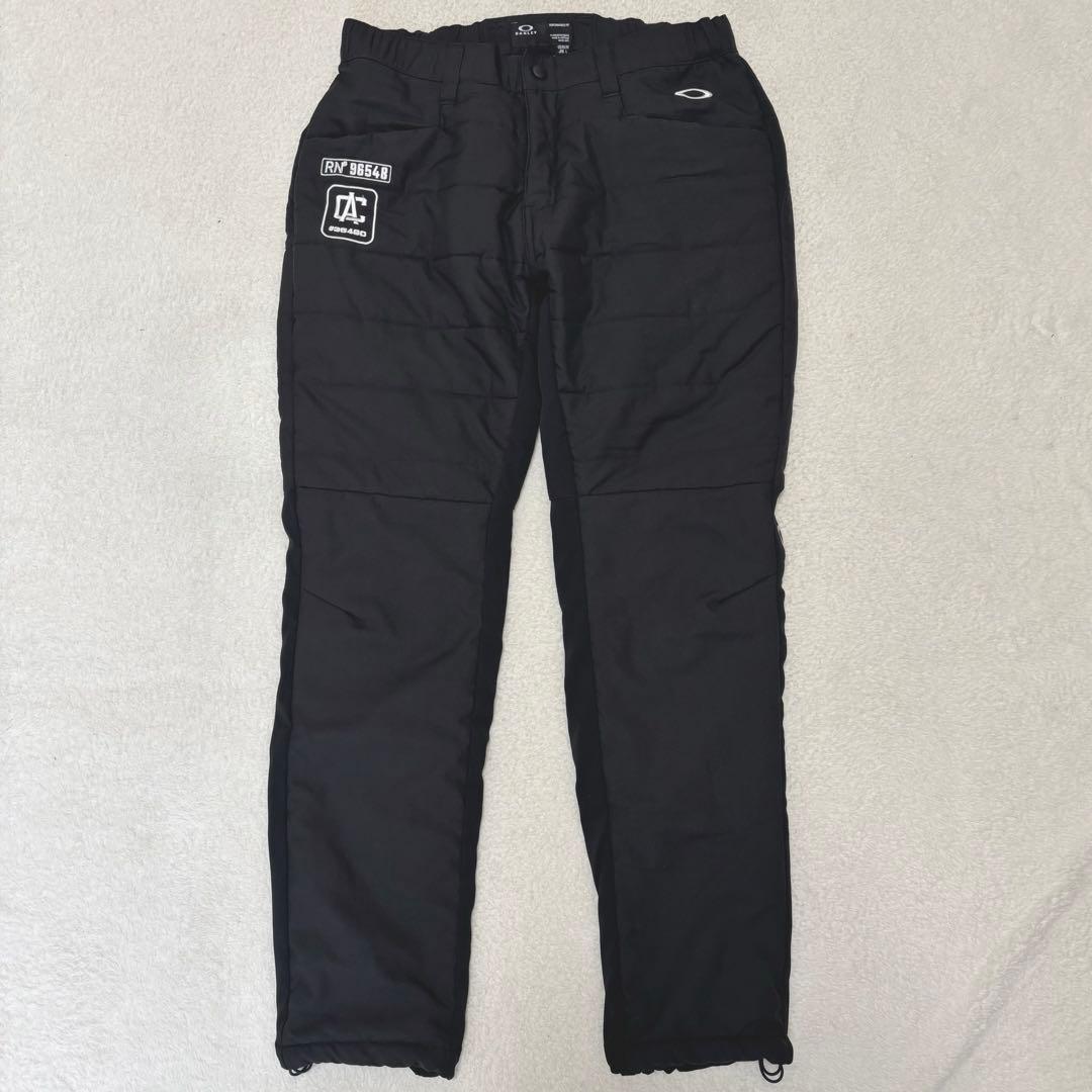 【近年モデル】 オークリー 中綿 キルティング ストレッチ パンツ L ブラック